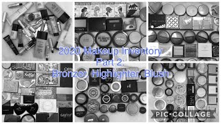 2020 Makeup Inventory Part 2: Bronzer, Blush, Highlighter