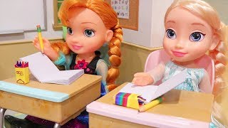 The New Class President ! Toys and Dolls Fun for Kids Playing with Elsa and Anna Toddlers | SWTAD