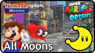 Super Mario Odyssey - Metro Kingdom - All Moons Walkthrough (in order with timestamps)