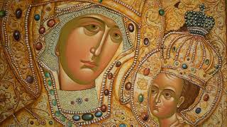 ТИХВИНСКАЯ икона Богородицы , 5 часть . Дописала икону спустя ГОД .)