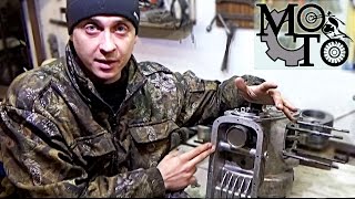 Сборка двигателя мотоцикла Днепр ( часть 1 ). Установка поддона, передней крышки коленвала.