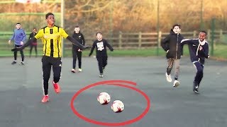 Playing KIDS at FOOTBALL!! Meeting 9 Year Old NEYMAR!!