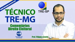 TRE MG Comentários da prova Direito Eleitoral