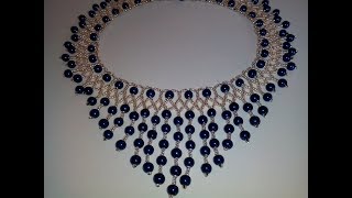 Колье из бисера и бусин. МК. DIY. Necklace.