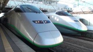 【駅撮2】E3系1000番台「つばさ」124号×121号 入線～発車 米沢駅