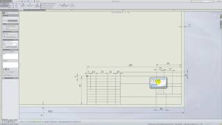 Solidworks. Урок 6.2. Создание форматки чертежа - создание чертежа