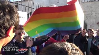 Երևանում այրեցին ԼԳԲՏ դրոշը