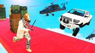 НОВАЯ ЧИТЕРСКАЯ ТРОПА СМЕРТИ! МАШИНЫ ПРОТИВ БЕГУНОВ! БЕГИ ИЛИ УМРИ В GTA 5 ONLINE!