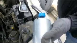 How to replace fuel filter of Hyundai Terracan(Diesel) 2.9 CRDI