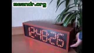 Большие светодиодные часы на микроконтроллере ATMEGA8