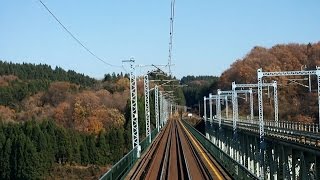 2014/11/21 【前面展望】 東北本線 719系 黒磯 ～ 新白河 / Tohoku Line: Kuroiso - Shin-Shirakawa