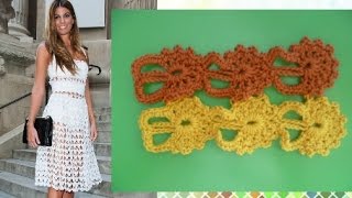 Вязание оригинального ленточного кружева крючком