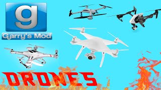 ОБЗОР АДДОНОВ GARRY'S MOD||MINECRAFT SWEP,POWERFUL,DRONES||