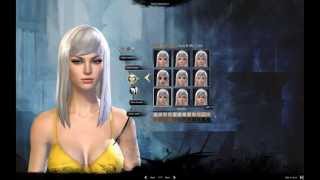 Guild Wars 2 Creation of Female Human Guardian + Intro