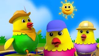 5 непослушных жирных куров | Прыжки на кровать | Дети песня | Five Naughty Fat Hens | Russia Rhymes