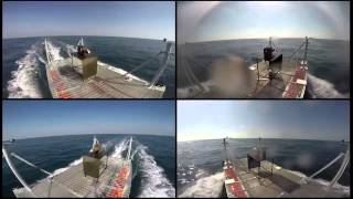 Pew, Pew! Navy Laser Blasts Targets In Air, On Sea | Raw Video
