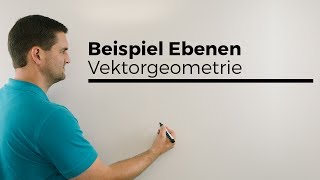 Ebene von Parameterform auf Koordinatenform | Mathe by Daniel Jung
