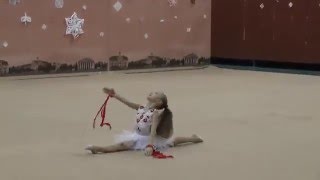 Долеско Аня 10.01.2016 Художественная гимнастика.Показательные выступления "Новый Год 2016"