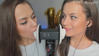 ASMR 100К Twin Ear Licking and Eating for Tingle Immunity??✨