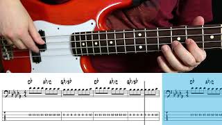 The Presidents Of The United States Of America - Video Killed The Radio Star (Bass cover with tabs)