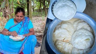 Traditional Milk Cake: Bengali Chitoi Pitha with Milk Syrup in Village Cooking Recipe