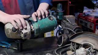 9069 ушм Makita замена щеткодержателя