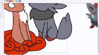 Vulpix And Zorua speedpaint