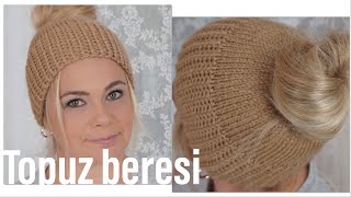En kolay örgü bere / cilveli lastik nasıl yapılır / örgü bere şapka modelleri /Figen Ararat