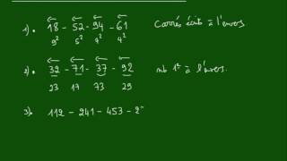 Logique - CHIFFRES - Méthode n°3 - Lire à l'envers