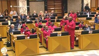 Chaos In Parliament - EFF vs Cyril Ramaphosa On Land Reform