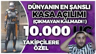 DÜNYANIN EN ŞANSLI SANDIK KUTU AÇILIMI! 10.000UC HERŞEYİ ÇIKARTTIM (PUBG Mobile)