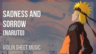 EASY Violin Sheet Music: How to play Sadness and Sorrow (Naruto) by Toshio Masuda