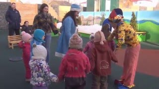 Детский утренник на  МАСЛЕННИЦУ  в  детском садике  Сан Скул  п. Эко-Парк  ИРБИС