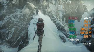AMD Radeon RX 570 -- Intel Core i3-9100F -- Rise of the Tomb Raider FPS Test
