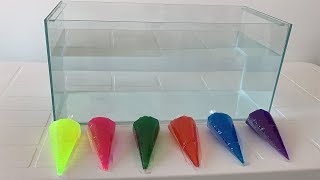 CORTEI VÁRIOS SAQUINHOS DE SLIME DEBAIXO D'ÁGUA! (Efeito incrível)