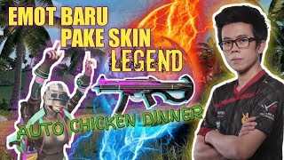EMOT BARU SKIN LEGEND AUTO CHICKEN DINNER !!! - PUBG MOBILE INDONESIA