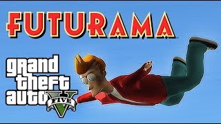 GTA 5 Mods - FUTURAMA MOD w/ PHILIP FRY(GTA 5 PC Mods Gameplay)