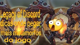 Legacy of Discord dicas onde pegar mais metamorfos do jogo