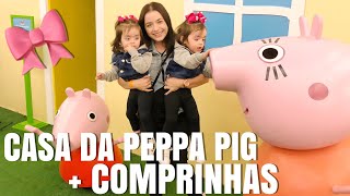 CASA DA PEPPA + COMPRINHAS DA 25 DE MARÇO | Jéssica e as Gêmeas