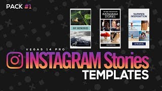 Free Vegas 14 pro Template - Instagram Stories Templates PACK#1