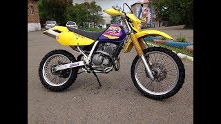 Suzuki DR 250 exhaust sound and fly by compilation