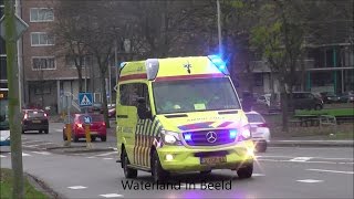 A1 Ambulance 13-119 met spoed naar ongeval Kloosterdijk