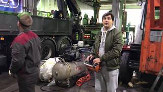 Как манипулятор Palfinger PK35000C поздоровался с краном HIAB XS377 и первый видео-отзыв клиента