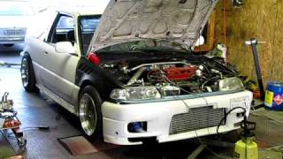 d16z6 turbo fully built dyno run 17psi