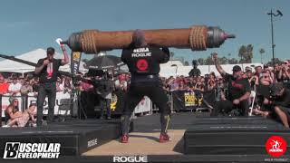 Log Press for Reps - 2019 Arnold Strongman Qualifier