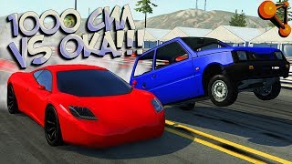 1000 СИЛ, которые построил я ПРОТИВ ВАЗ ОКА! BeamNG Drive