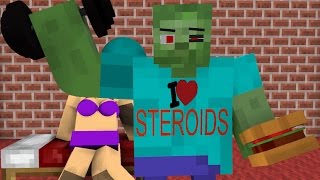 Monster School: Bodybuilding - Minecraft Animation