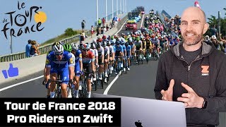 How Many Tour de France 2018 Pro Riders are on Zwift?