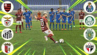 COMEÇA O CAMPEONATO PORTUGUÊS E BRASILEIRO DE FALTAS! | PES 2019