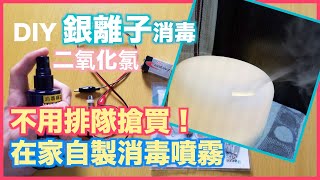 【武漢肺炎】如何自製2種消毒噴霧 比酒精更好用  再不用排隊搶買消毒劑 超強殺菌滅病毒 DIY 防疫方法｜William Leung